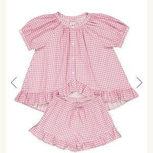 Piyama Sophie Sleep Set - Cotton - Gingham Berry